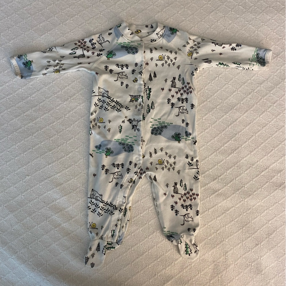 Hanna Andersson Snap Footie VGUC 3-6M